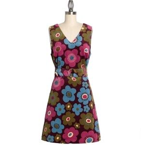 Princess Highway ModCloth Floral Corduroy Dress